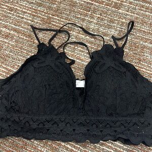 Black lace bralette